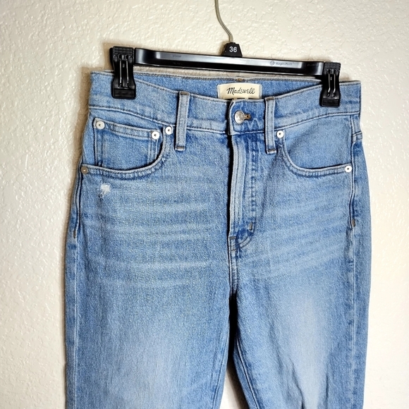 Madewell The Perfect Vintage Jean in Coney Wash: Destroyed Edition sz 25 - Picture 3 of 9